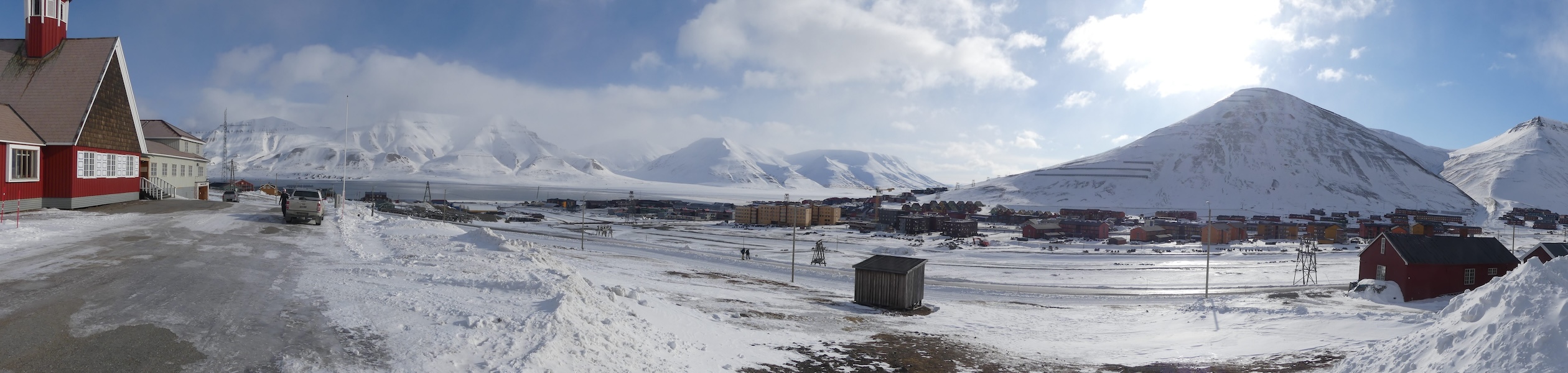 Mountains covered with snow